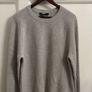 French Connection Men's Light Gray Crewneck Sweater